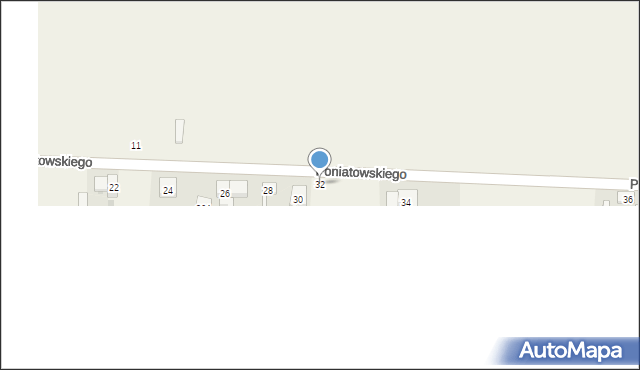 Czarnocin, Poniatowskiego Juliusza, 32, mapa Czarnocin