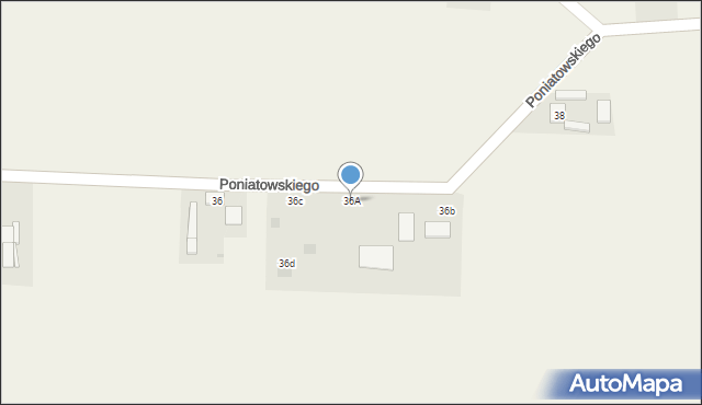 Czarnocin, Poniatowskiego Juliusza, 36A, mapa Czarnocin