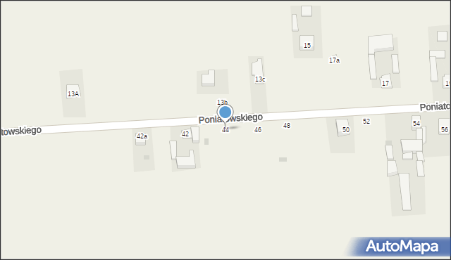 Czarnocin, Poniatowskiego Juliusza, 44, mapa Czarnocin