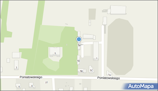 Czarnocin, Poniatowskiego Juliusza, 5a, mapa Czarnocin