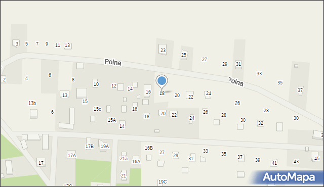 Czarnów, Polna, 18, mapa Czarnów