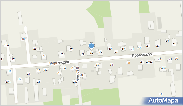 Czarny Las, Poprzeczna, 31, mapa Czarny Las