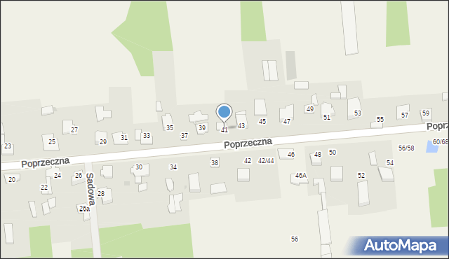 Czarny Las, Poprzeczna, 41, mapa Czarny Las