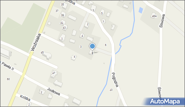 Czaszyn, Pogodna, 8, mapa Czaszyn