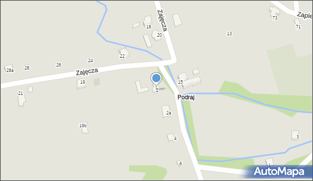 Czechowice-Dziedzice, Potoczna, 2, mapa Czechowic-Dziedzic