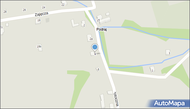 Czechowice-Dziedzice, Potoczna, 4, mapa Czechowic-Dziedzic