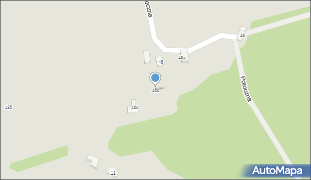 Czechowice-Dziedzice, Potoczna, 46b, mapa Czechowic-Dziedzic