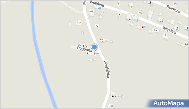 Czeladź, Pogodna, 1, mapa Czeladź