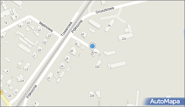 Czempiń, Północna, 22, mapa Czempiń