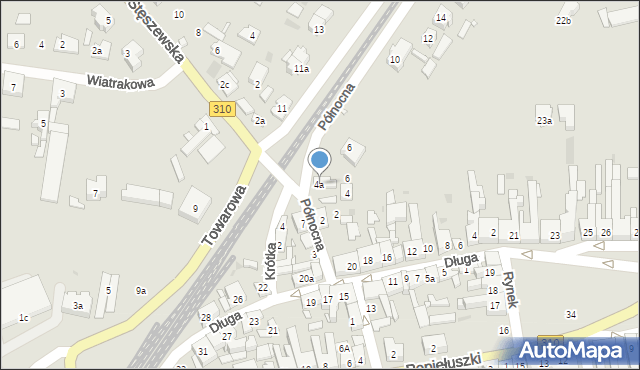 Czempiń, Północna, 4a, mapa Czempiń