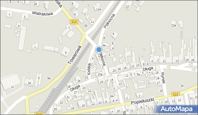 Czempiń, Północna, 7, mapa Czempiń