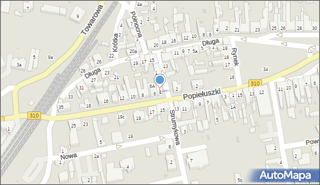 Czempiń, Popiełuszki Jerzego, bł. ks., 4, mapa Czempiń