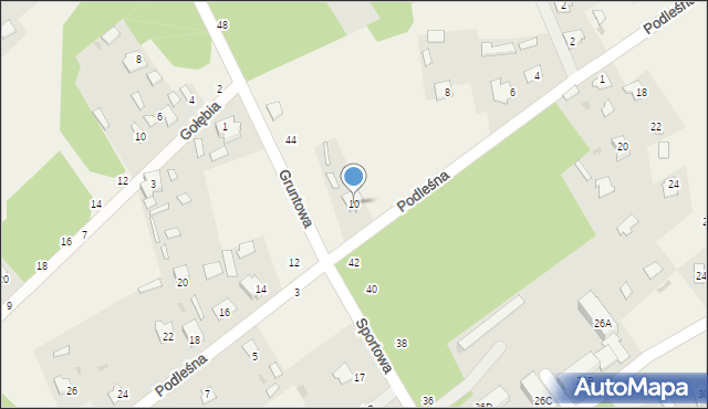 Czeremcha, Podleśna, 10, mapa Czeremcha