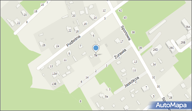 Czeremcha, Podleśna, 5a, mapa Czeremcha