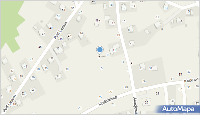 Czernichów, Poprzeczna, 7, mapa Czernichów