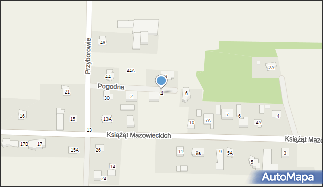 Czersk, Pogodna, 4, mapa Czersk