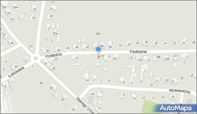 Czersk, Podleśna, 29, mapa Czersk