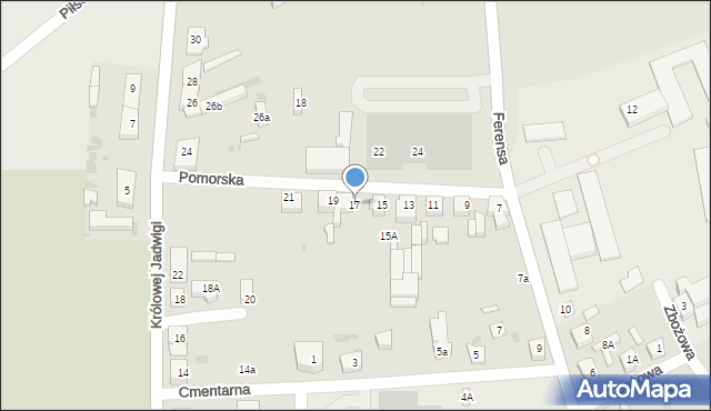 Czersk, Pomorska, 17, mapa Czersk