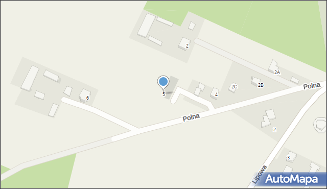 Czerwin, Polna, 5, mapa Czerwin
