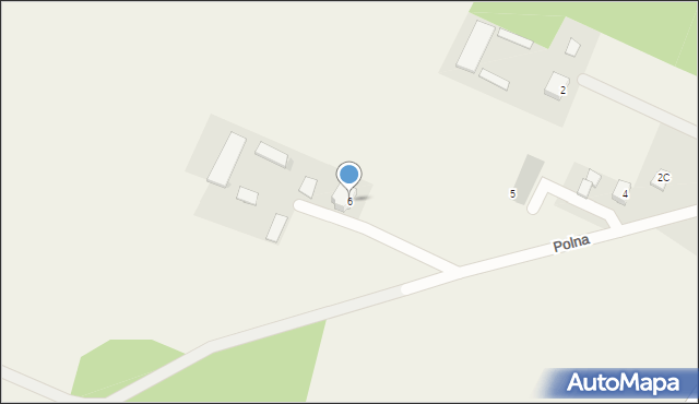 Czerwin, Polna, 6, mapa Czerwin