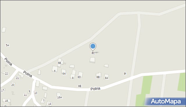 Czerwińsk nad Wisłą, Polna, 8C, mapa Czerwińsk nad Wisłą