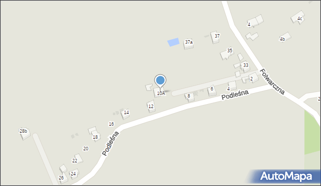 Czerwionka-Leszczyny, Podleśna, 10A, mapa Czerwionka-Leszczyny