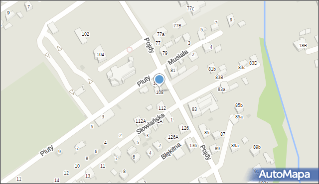 Czerwionka-Leszczyny, Pojdy, ks., 108, mapa Czerwionka-Leszczyny