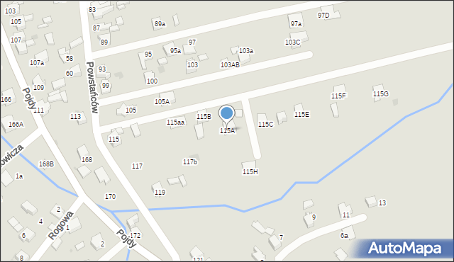 Czerwionka-Leszczyny, Pojdy, ks., 115A, mapa Czerwionka-Leszczyny