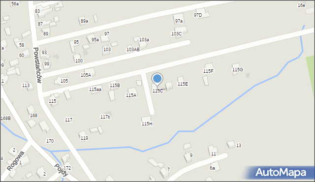 Czerwionka-Leszczyny, Pojdy, ks., 115C, mapa Czerwionka-Leszczyny