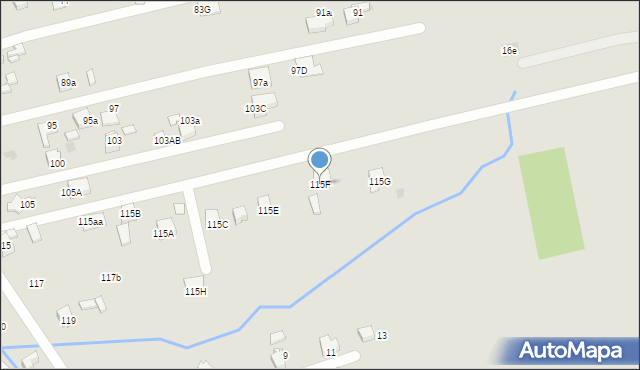 Czerwionka-Leszczyny, Pojdy, ks., 115F, mapa Czerwionka-Leszczyny