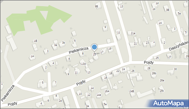 Czerwionka-Leszczyny, Pojdy, ks., 15, mapa Czerwionka-Leszczyny