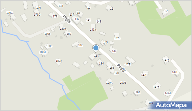 Czerwionka-Leszczyny, Pojdy, ks., 184, mapa Czerwionka-Leszczyny