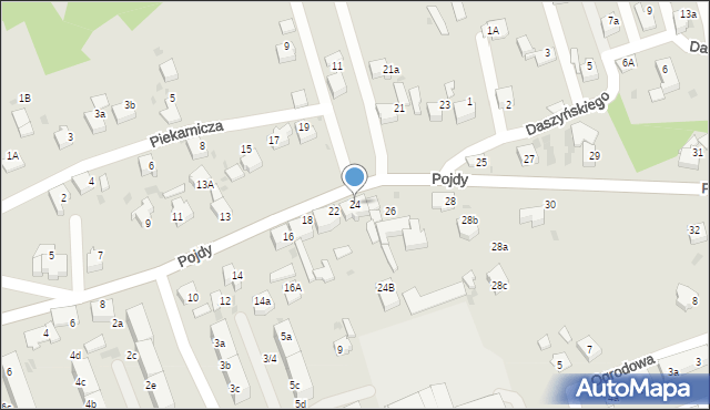 Czerwionka-Leszczyny, Pojdy, ks., 24, mapa Czerwionka-Leszczyny