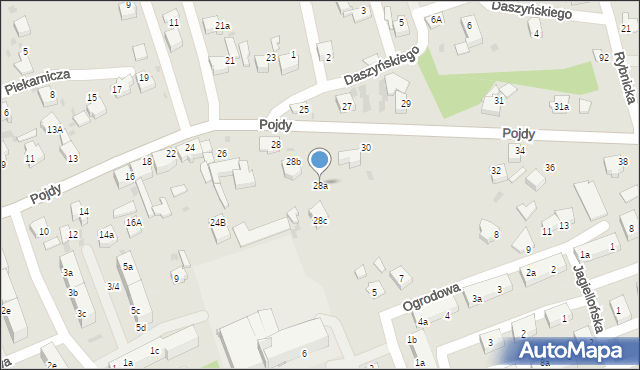 Czerwionka-Leszczyny, Pojdy, ks., 28a, mapa Czerwionka-Leszczyny