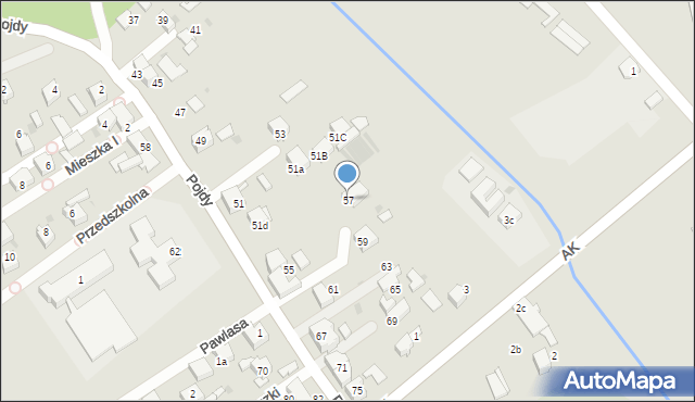 Czerwionka-Leszczyny, Pojdy, ks., 57, mapa Czerwionka-Leszczyny