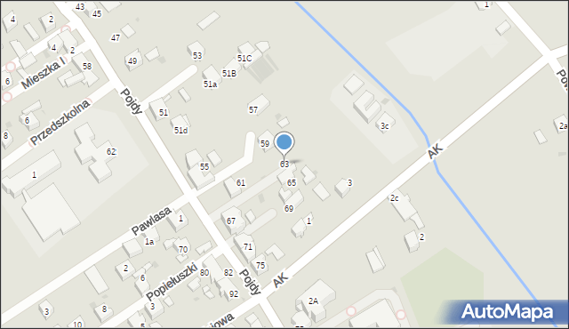 Czerwionka-Leszczyny, Pojdy, ks., 63, mapa Czerwionka-Leszczyny