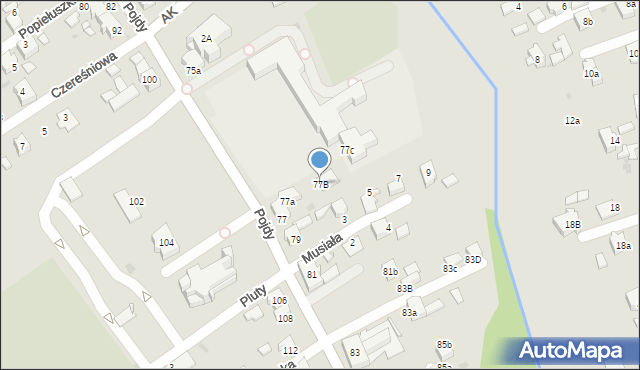 Czerwionka-Leszczyny, Pojdy, ks., 77B, mapa Czerwionka-Leszczyny