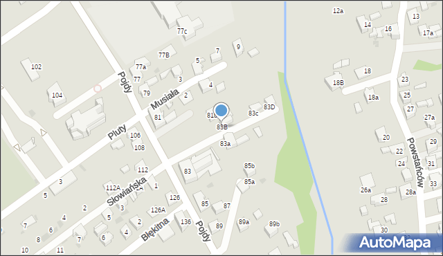 Czerwionka-Leszczyny, Pojdy, ks., 83B, mapa Czerwionka-Leszczyny