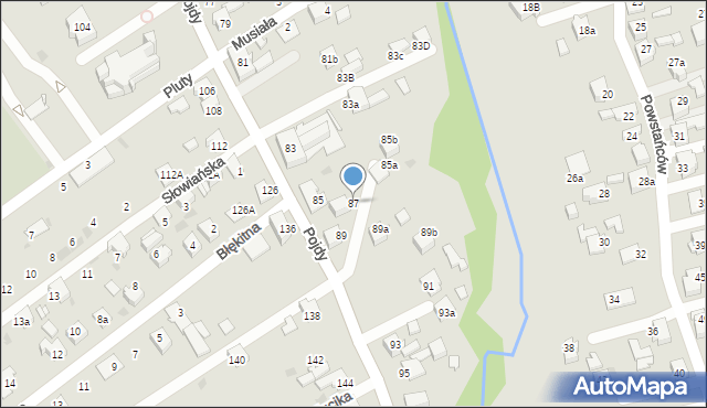 Czerwionka-Leszczyny, Pojdy, ks., 87, mapa Czerwionka-Leszczyny