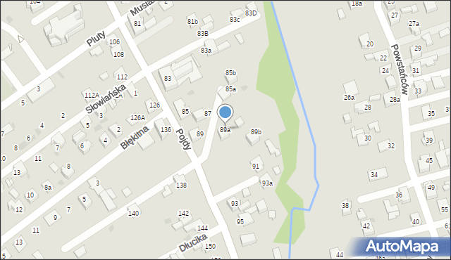 Czerwionka-Leszczyny, Pojdy, ks., 89a, mapa Czerwionka-Leszczyny