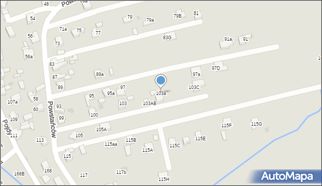 Czerwionka-Leszczyny, Powstańców, 103a, mapa Czerwionka-Leszczyny