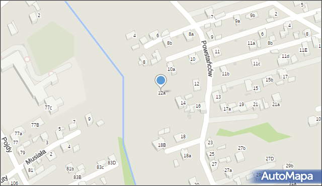 Czerwionka-Leszczyny, Powstańców, 12a, mapa Czerwionka-Leszczyny