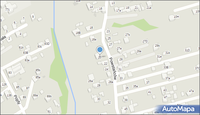 Czerwionka-Leszczyny, Powstańców, 20, mapa Czerwionka-Leszczyny