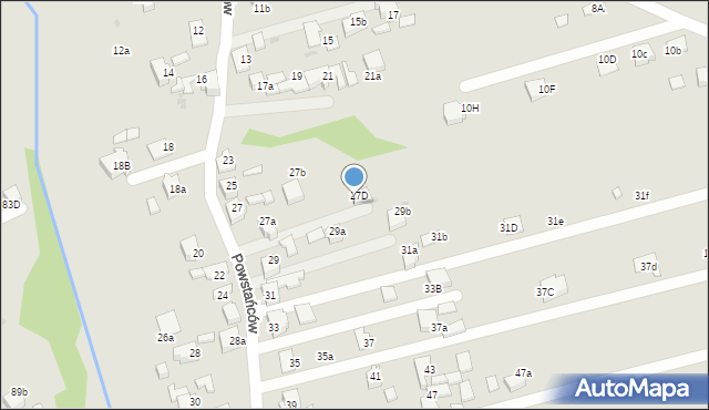 Czerwionka-Leszczyny, Powstańców, 27c, mapa Czerwionka-Leszczyny
