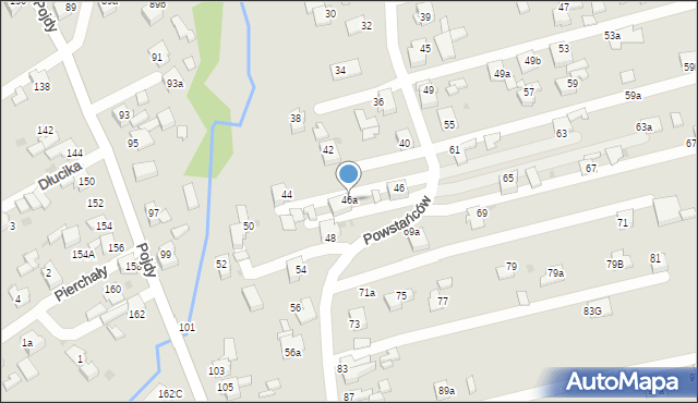 Czerwionka-Leszczyny, Powstańców, 46a, mapa Czerwionka-Leszczyny