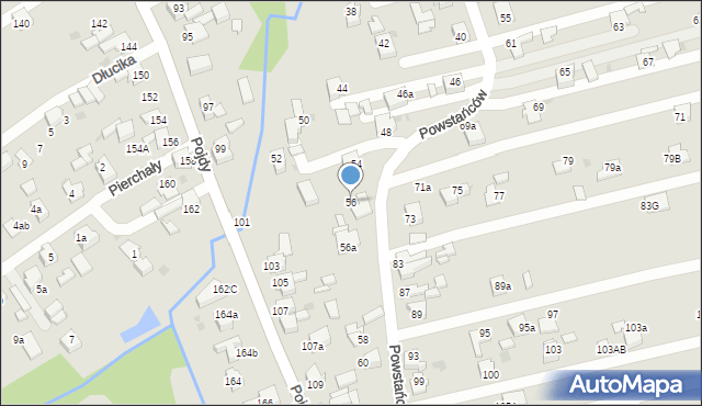 Czerwionka-Leszczyny, Powstańców, 56, mapa Czerwionka-Leszczyny