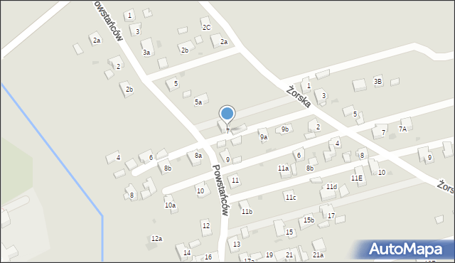 Czerwionka-Leszczyny, Powstańców, 7, mapa Czerwionka-Leszczyny