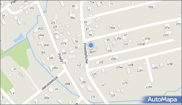 Czerwionka-Leszczyny, Powstańców, 99, mapa Czerwionka-Leszczyny