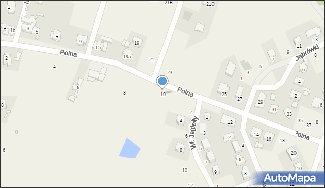 Czerwonak, Polna, 10, mapa Czerwonak