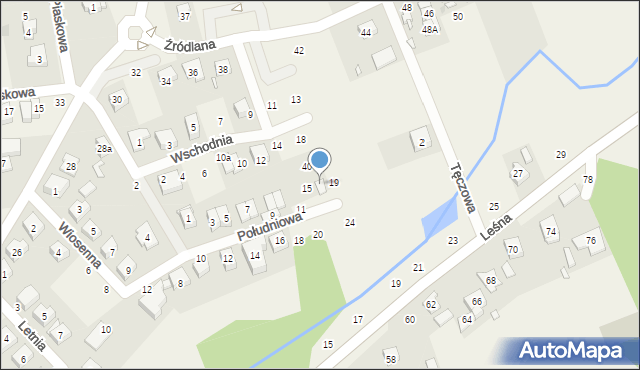 Czerwonak, Południowa, 17, mapa Czerwonak